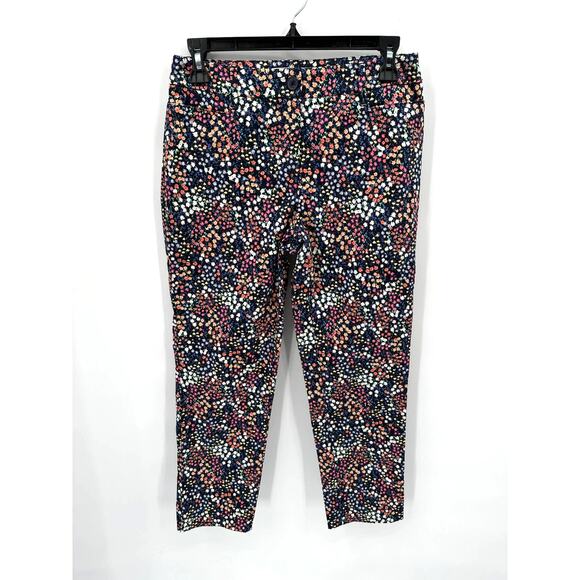 Talbots Pants - TALBOTS Stretch Straight Leg Floral Ankle Trouser Dress Pants // 2P